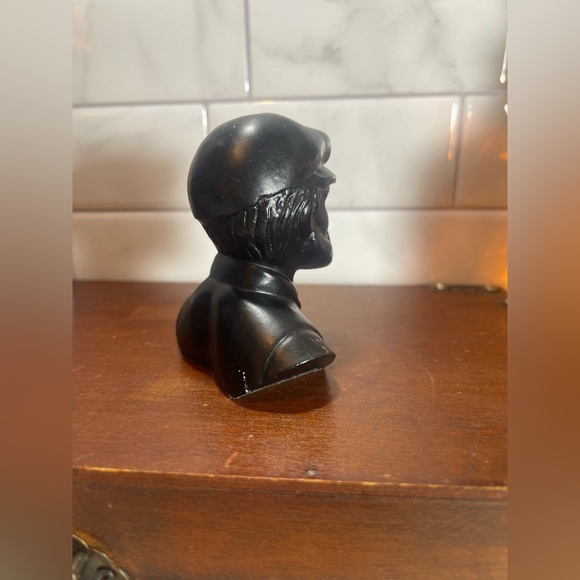 Black Miner Sculpture Made with Coal - Picture 6 of 11